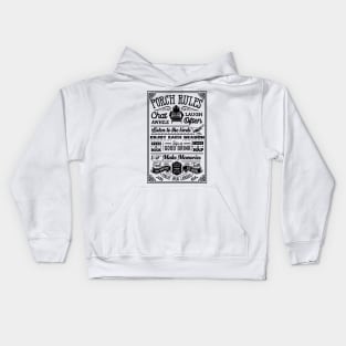 Porch Rules Kids Hoodie